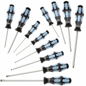 wera – wera stainless steel screwdriver set (12 piece set)