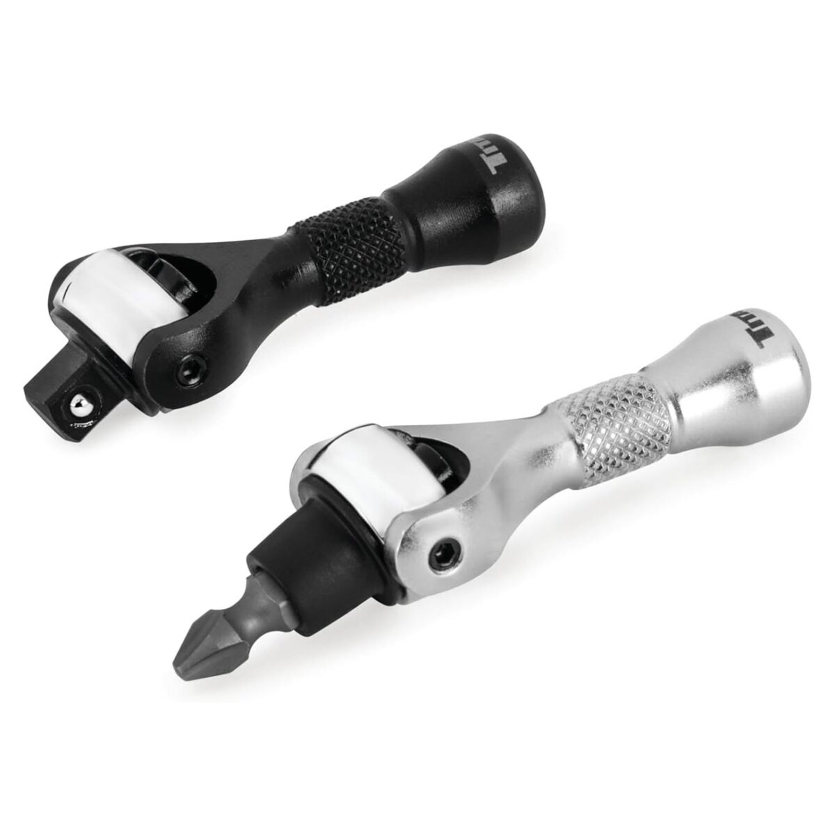 titan – titan 1/4" drive 90 tooth swivel and ratcheting bit driver nano ratchets (2 piece)