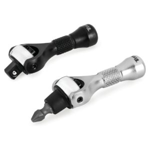 titan – titan 1/4" drive 90 tooth swivel and ratcheting bit driver nano ratchets (2 piece)