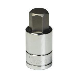 titan – titan 17mm hex bit socket with 1/2" drive