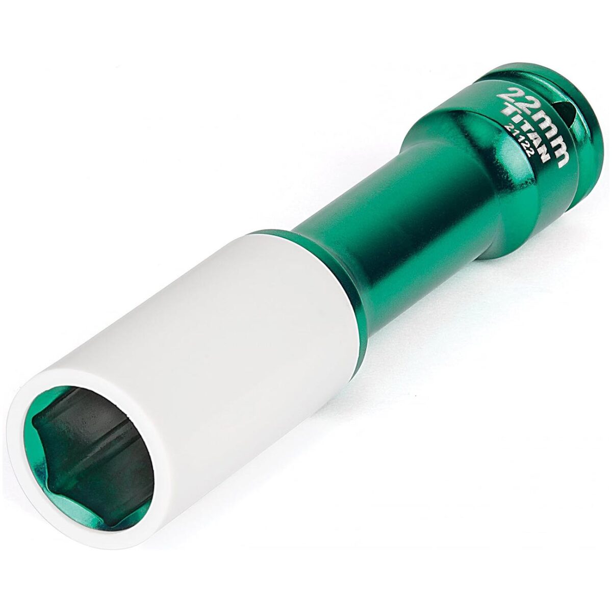 titan – titan 1/2" impact drive x 22mm non marring extra long lug nut socket