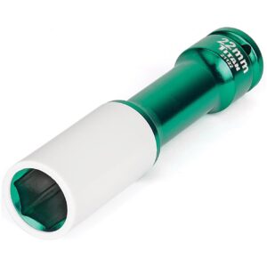 titan – titan 1/2" impact drive x 22mm non marring extra long lug nut socket titan – titan 1/2" impact drive x 22mm non marring extra long lug nut socket