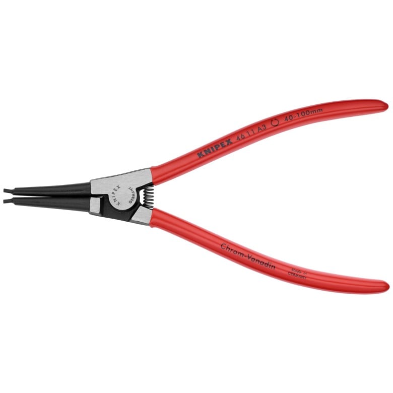 knipex external snap ring pliers with forged tips (8 1/4")