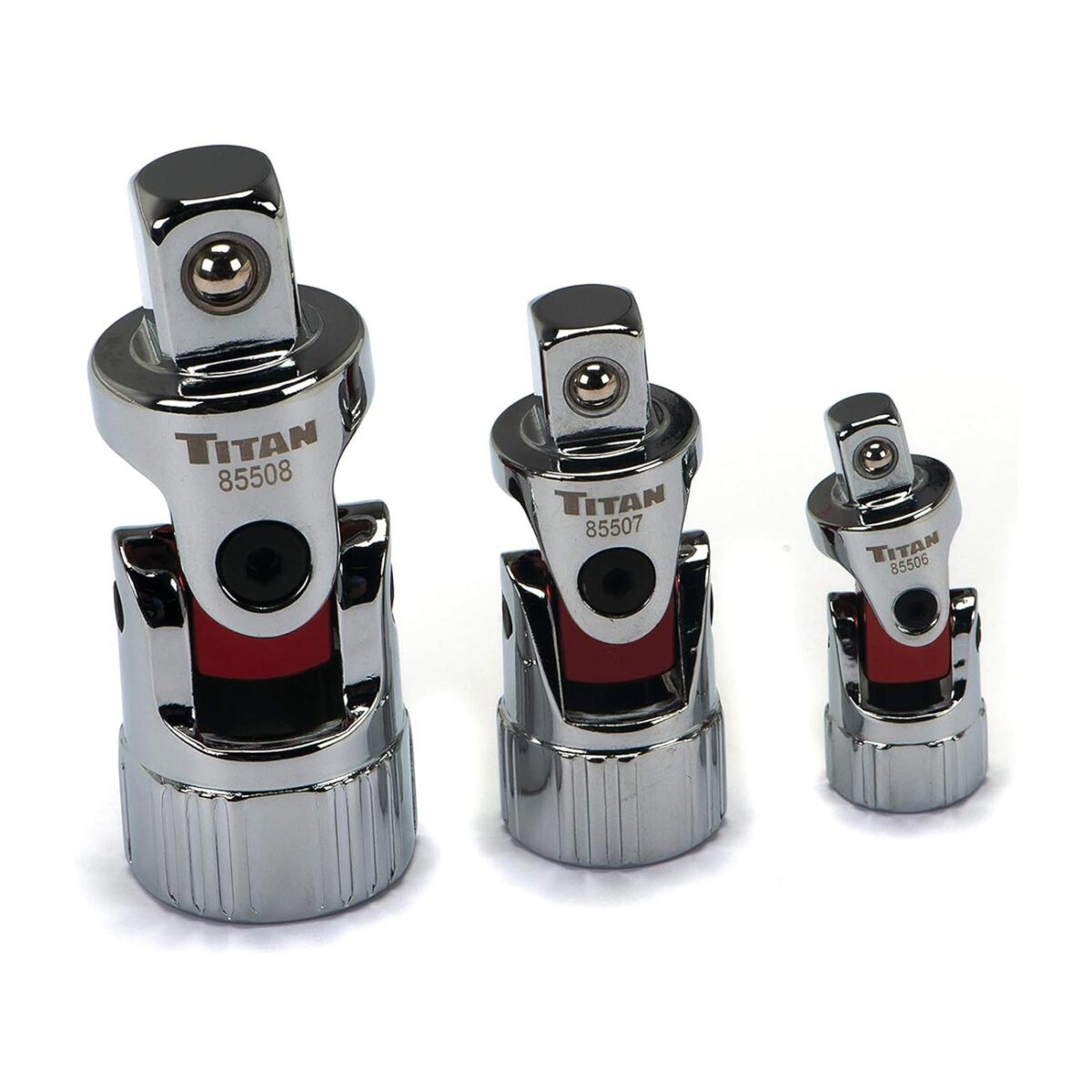 titan – titan tools auto flex universal joint socket set (3 piece)