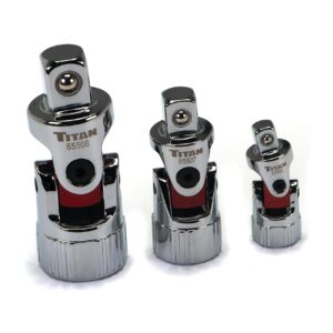 titan – titan tools auto flex universal joint socket set (3 piece)