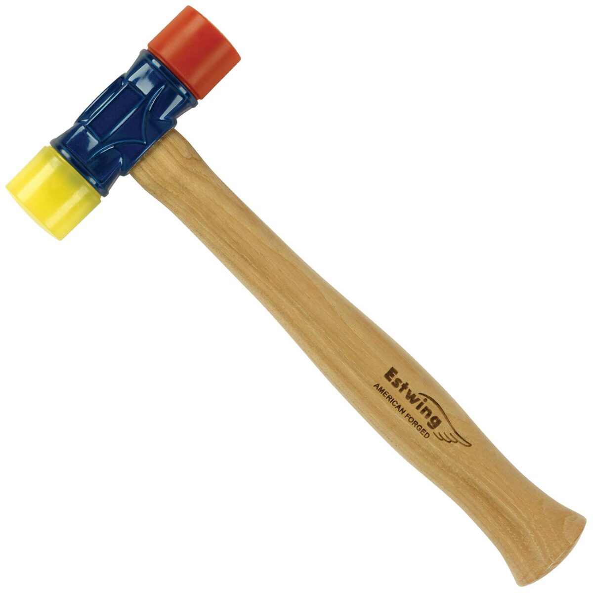 estwing – estwing 12.5" rubber mallet hammer (red & yellow)