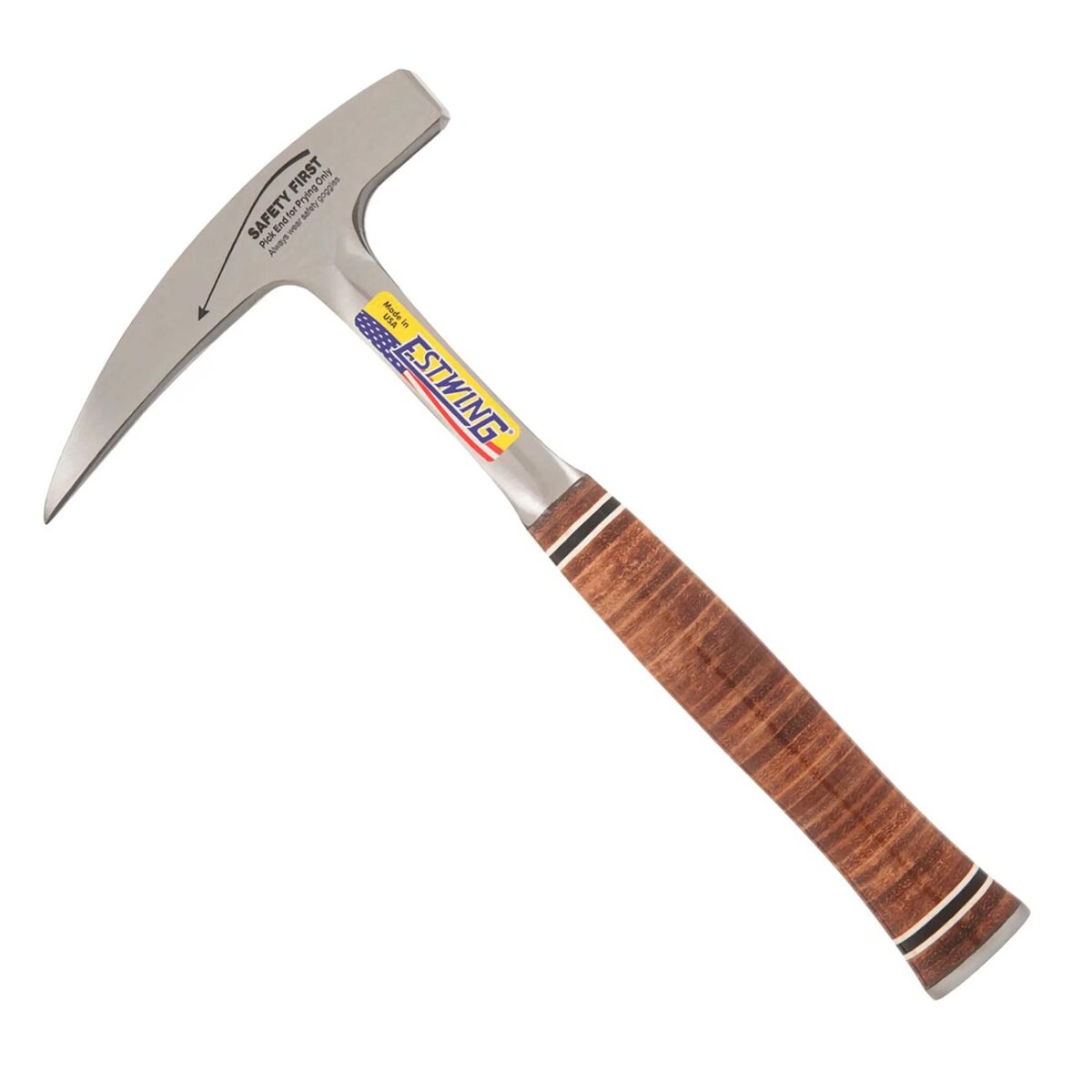 estwing – estwing 22 oz. pointed tip rock pick leather grip