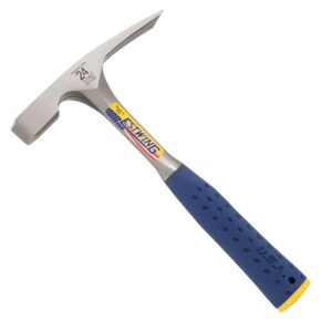 estwing – estwing 24 oz. bricklayer / mason’s smooth face hammer blue shock reduction grip