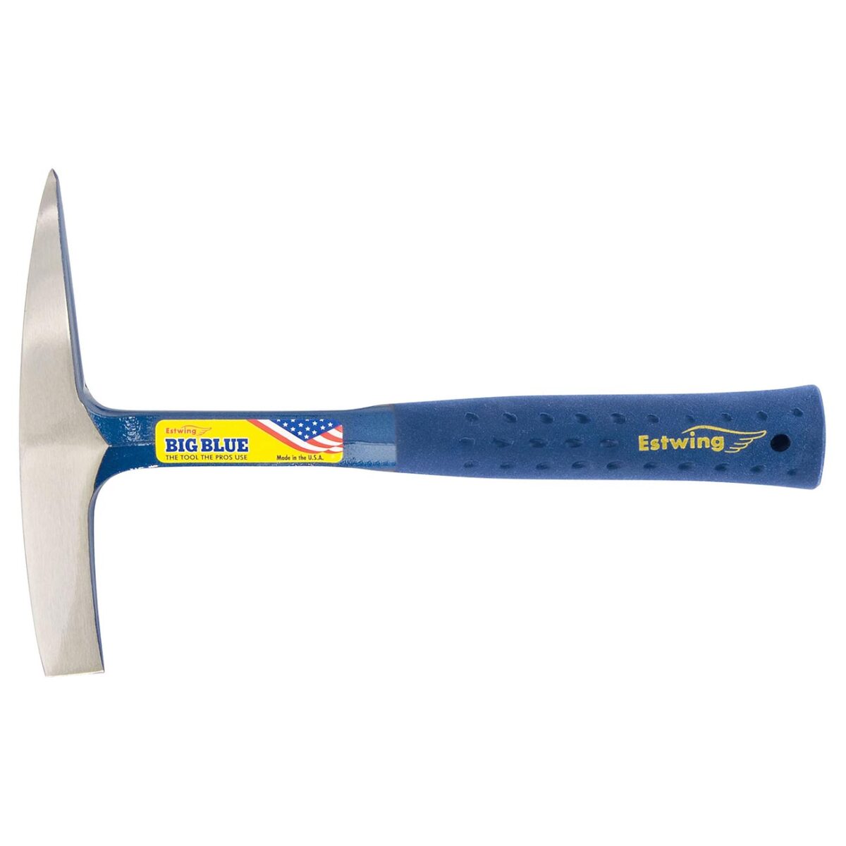 estwing 14 oz. smooth face welding chipping hammer blue shock reduction grip