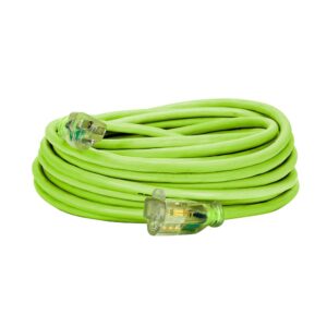 flexzilla – flexzilla® pro extension cord 14/3 awg sjtw 50' outdoor lighted plug zillagreen™
