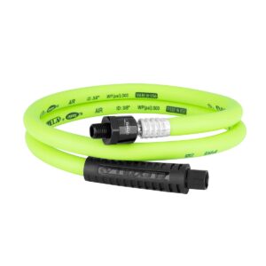 flexzilla – flexzilla heavy duty lightweight whip hose with ball swivel 3/8" x 4'