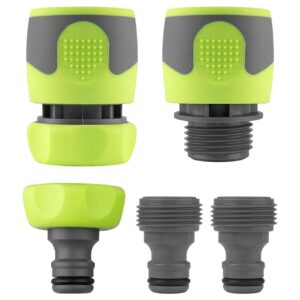 flexzilla – flexzilla garden hose quick connect fittings coupler plug kit (5 piece)