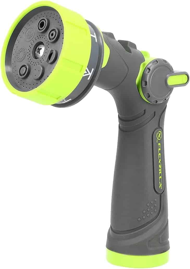 High-pressure garden hose spray nozzle for versatile watering and cleaning. Durable, adjustable, per.
