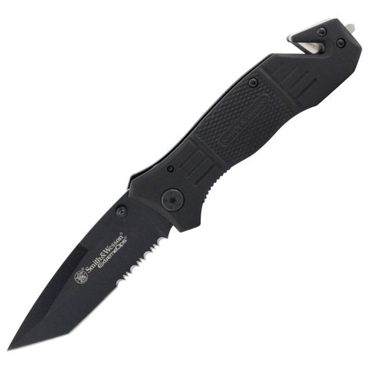 bti tools – smith & wesson 3.3" folding pocket knife & rescue tool