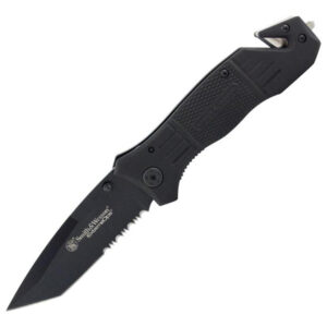 bti tools – smith & wesson 3.3" folding pocket knife & rescue tool