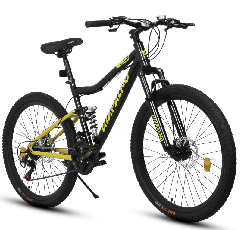 premium black and golden outdoor bicycle a26336 for smooth riding