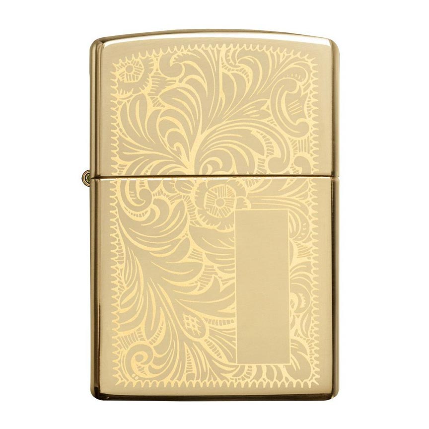 zippo windproof lighter venetian high polish brass
