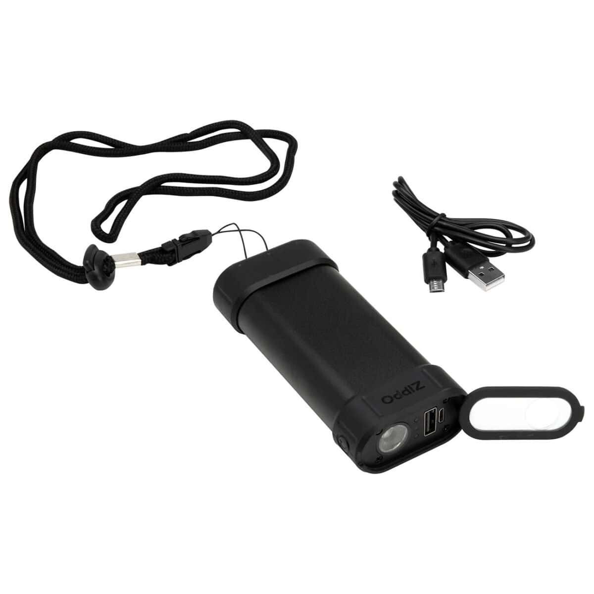 zippo heatbank 6 pro rechargeable hand warmer (black finish)