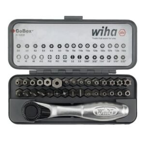 wiha – wiha gobox security bit set with mini ratchet (32 piece) wiha – wiha gobox security bit set with mini ratchet (32 piece)