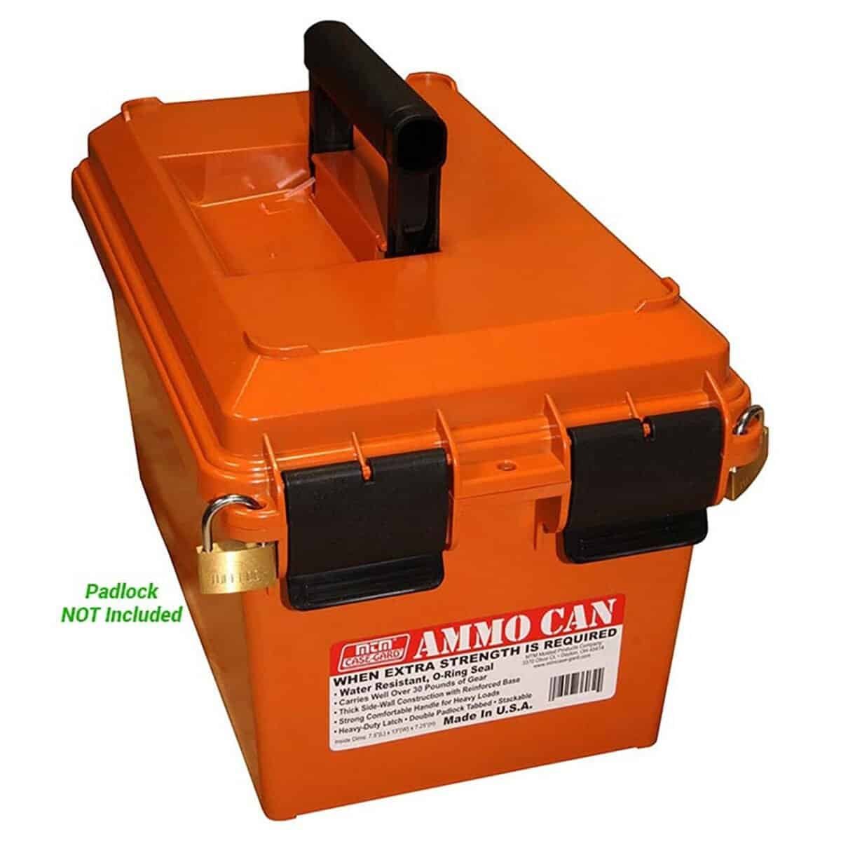 mtm – mtm ammo can for bulk ammo orange