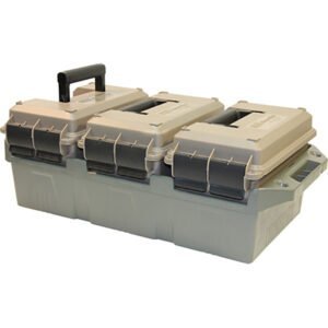 mtm 50 cal 3 can ammo crate (dark earth cans/army green crate)