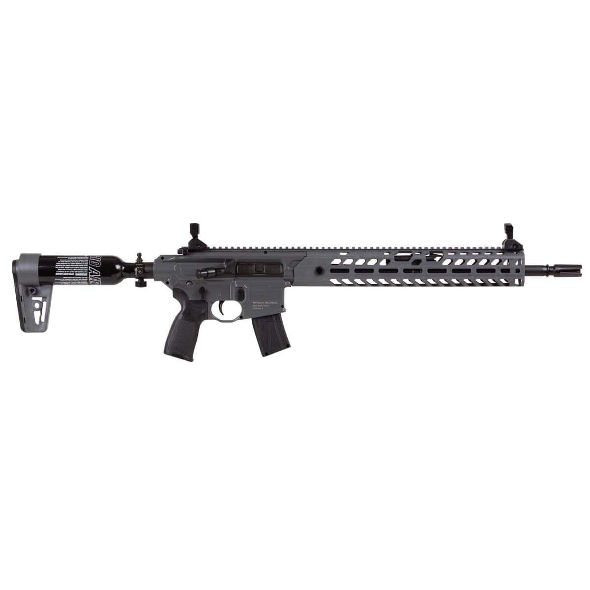 sig sauer virtus .22cal pcp powered pellet air rifle gray