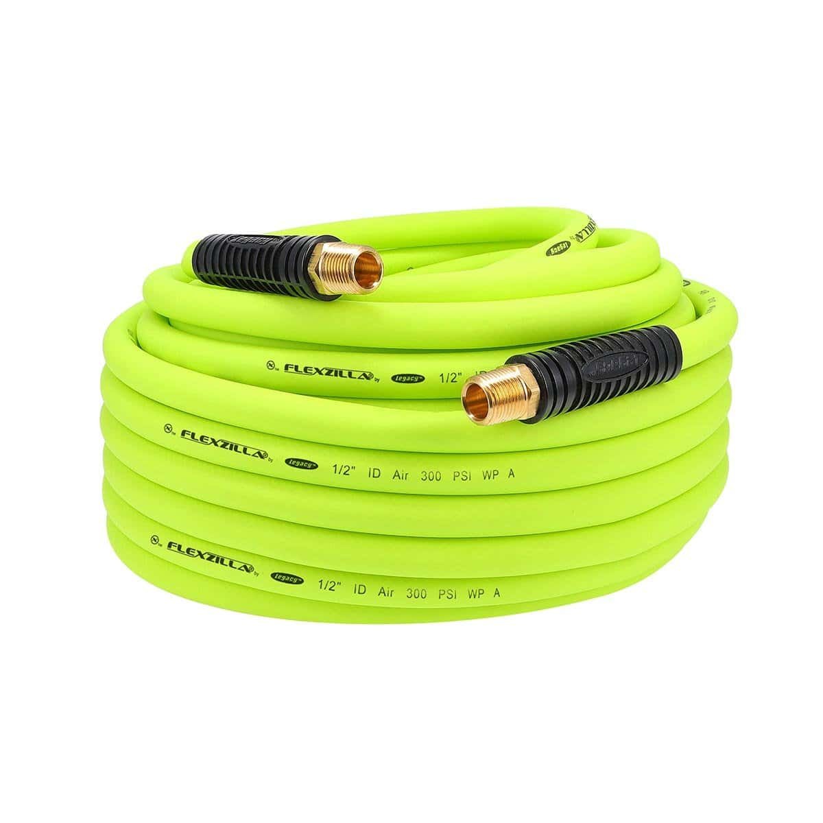 flexzilla – flexzilla heavy duty light weight air hose 1/2" x 100' with 1/2" mnpt fittings