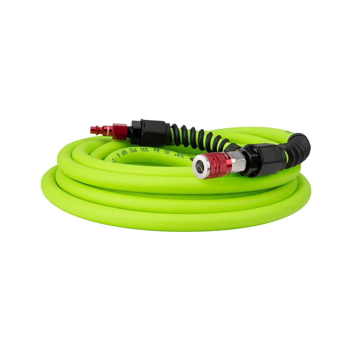 flexzilla – flexzilla heavy duty lightweight air hose 3/8" x 25' with colorconnex coupler and plug red