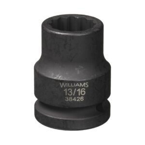 williams 13/16" shallow impact socket 3/4" drive 12 point