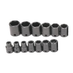 williams – 3/8" drive impact shallow supertorque socket set 6 point (13 piece)