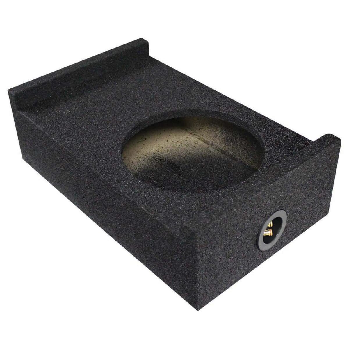 qpower single 10" universal downfire or behind the seat empty enclosure