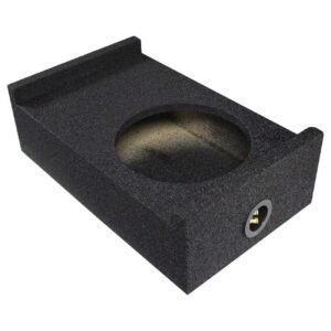 qpower single 10" universal downfire or behind the seat empty enclosure qpower single 10" universal downfire or behind the seat empty enclosure