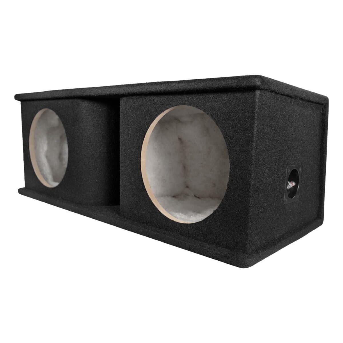 qpower – qpower dual 10" curved vent port empty woofer enclosure