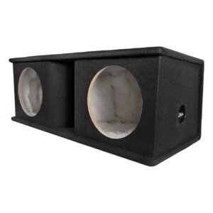 qpower – qpower dual 10" curved vent port empty woofer enclosure