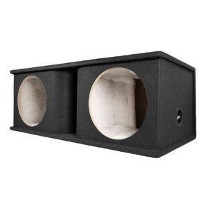 qpower dual 12" curved vent port empty woofer enclosure qpower dual 12" curved vent port empty woofer enclosure
