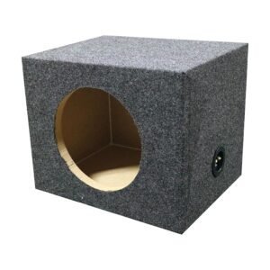 qpower – qpower single 10" heavy duty sealed empty woofer box qpower – qpower single 10" heavy duty sealed empty woofer box