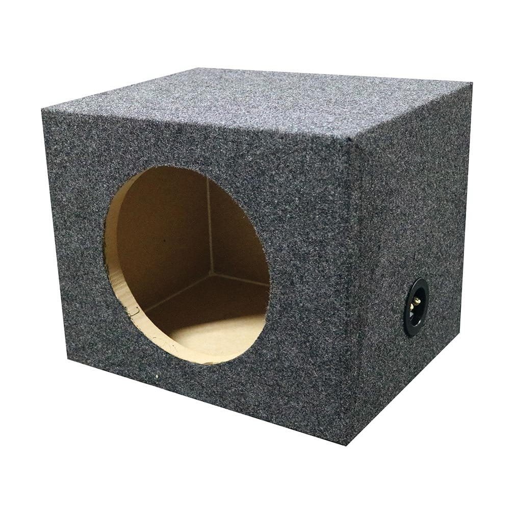qpower – qpower single 10" heavy duty sealed empty woofer box