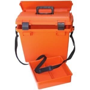 mtm sportsmens plus utility dry box oring sealed 19x13x15.1in orange
